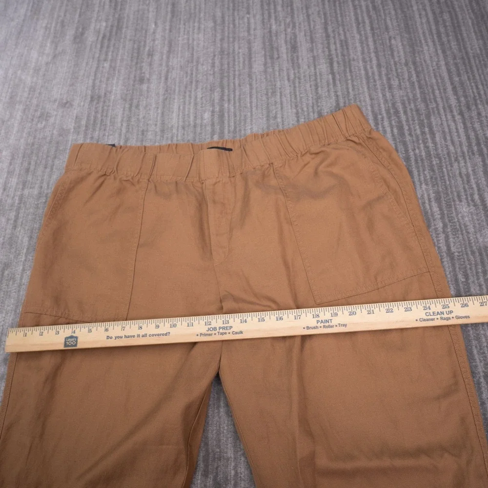Banana Republic Pants Womens XXL Brown NEW Lyocell Linen Cotton Pull On